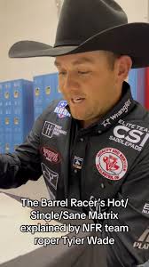 DISCLAIMER: THIS IS A JOKE. @tylerwadeteamroping is married to a lovely,  sane pro barrel racer….oh wait…but she isn’t single….so…… 👀👀 #NFR collabs  with @teamropingjourn brought to you by ...