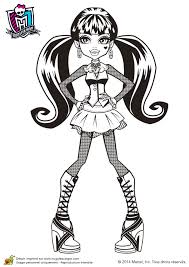 Coloriage monster high a imprimer gratuit. Dessin A Imprimer Et A Colorier De Monster High Draculaura A 1600 Ans