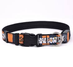 Kudes 2 pack/set halloween dog collars, adjustable pumpkin ghost dog collars with bow tie and bells for small/medium/large pets 255 $11 99 ($6.00/count) Orion Halloween Led Dog Collar Pet Costume Center