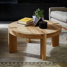 Boerum Round Coffee Table Solid Oak Westelm Coffee Table Oak Coffee Table Round Coffee Table