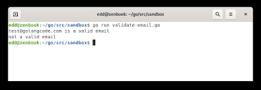Validating An Email Address Golangcode