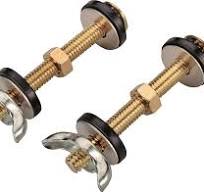 ProSource PMB-483-3L Tank-to-Bowl Connector Kit, Steel, Brass, For: Connecting Toilet Tank to Toilet Bowl