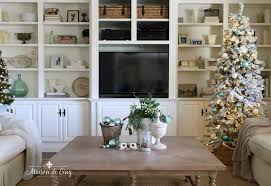 Convenience concepts french country coffee table, driftwood / white. French Farmhouse Holiday Decor In The Family Room