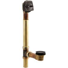 We have them in three different finishes. Kohler Clearflo 21 5 In Brass Adjustable Pop Up Drain In Oil Rubbed Bronze K 7161 Af 2bz The Home Depot