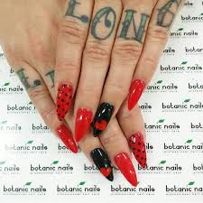Black And Red Stiletto Nails Pin On Nail Art
