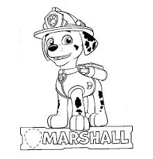 All free coloring pages online at here. Marshall Paw Patrol Coloring Page Free Printable Coloring Pages For Kids