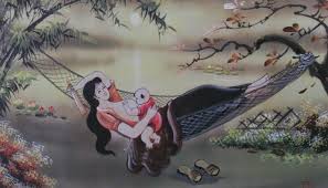 Image result for tranh vẽ thiếu nữ