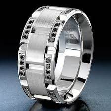 Carlex 1st Generation Mens Ring Wb 9462 S White Gold With Black Diamonds Www Facebook Com Diamond Wedding Bands White Gold Diamond Band Mens Wedding Rings