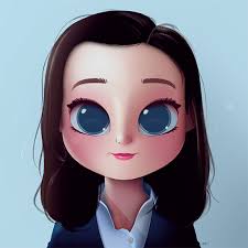 Baymax is hiro's brother's invention and he is a marshmallow/snowman like robot. Cartoon Portrait Digital Art Digital Drawing Digital Painting Character Design Drawing Big Eyes Cute Illu Cute Drawings Cute Art Illustration Art Girl