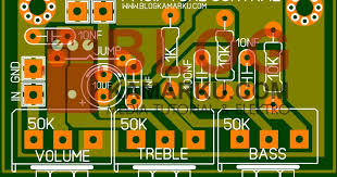 Cara Membuat Tone Control Tanpa Catu Daya Pasif Nah Untuk Layout Full Gambar Nya Anda Bisa Menggunakan Panduan G Rangkaian Elektronik Desain Pengeras Suara