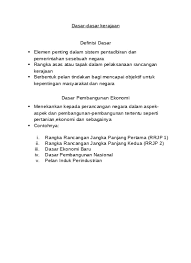 Kaitan dasar kebudayaan kebangsaan dengan dasar pendidikan kebangsaan. Dasar Dasar Kerajaan