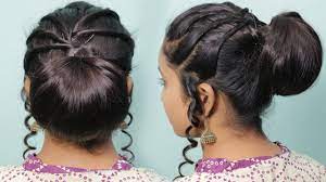 3 Easy Quick Party Wear Hairstyle For Medium Hair Easy Part Hairsty Medium Hair Styles Easy Hairstyles New Hair Look