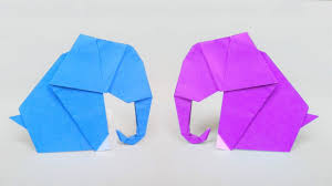 Comment Faire Un Elephant En Origami En 2020 Elephant En Origami Origami Elephant