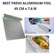 Mencetak gambar yang telah disunting lalu memasukkannya ke selembar kertas atau gaya kolase lainnya. Best Fresh Aluminium Foil Roll Food Grade Kertas Timah Ukuran 45 Cm X 7 6 M Terbaru Agustus 2021 Harga Murah Kualitas Terjamin Blibli