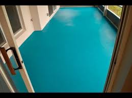 Water first and acid or salts have any here tried those? Diy Turquoise Concrete Patio Floor Youtube