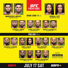 Check spelling or type a new query. Ufc Ufcvegas31 Goes Down Tonight Prelims 7pmet Main Card 10pmet Live On Espn Espnplus Facebook