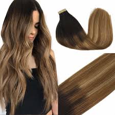 Compared to other hair extension companies, we prevent hair drying while preserving its natural glow for a longer life. Hair Extensions Tape In Ombre Dark Brown To Chestnut Brown And Dirty Blonde Balayage 100 Real Remy Human Hair Extensions Tape In Natural Hair 20pcs 50g China Human Hair Extensions And