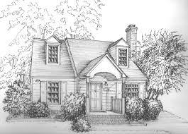 Custom House Sketch Hand Drawn Portrait Of Your Home House Drawing House Sketch Sketches