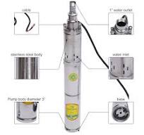 Deep Well Solar Water Pump 24V 370W - 213ft Lift Stainless Steel  Submersible Pump