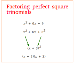 A perfect square trinomial is the expanded product of two identical binomials. Factoring Perfect Square Trinomials