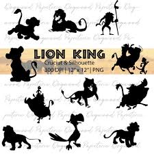 Lion King Silhouette Png Black And White Clip Art Icons Etsy 12 lion king silhouette, clipart design elements, instant. lion king silhouette png black and white clip art icons