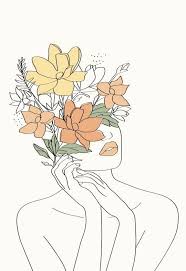 Modern Minimalist Female Line Art Abstract Line Art Art Drawings Line Art Drawings