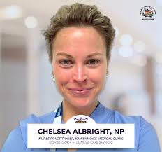 DEPARTMENT OF HEALTH WELCOMES NEW NURSE PRACTITIONER, CHELSEA ALBRIGHT The  MCA Department of Health's (DOH) Clinical Care Services (Sector 4) would  like to extend a warm welcome to our new Nurse Practitioner (