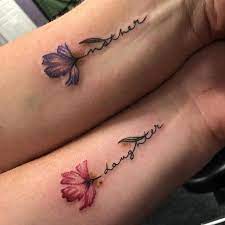 Mother And Daughter Flowers Tattoos For Daughters Mother Tattoos Mom Daughter Tattoos