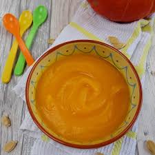 Zur Beikost Einfuhrung Muss Es Nicht Immer Der Karottenbrei Sein Der Kurbisbrei Ist Sehr Mild Und Magenfreundlich Also Auch S Food Peanut Butter Desserts