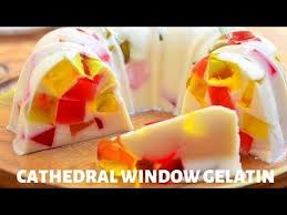 Cathedral Window Gelatin Recipe Gelatin Recipes Jello Recipes Delicious Holiday Desserts