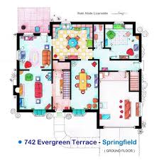 Detailed Floor Plan Drawings Of Popular Tv And Film Homes Tv Show House Floor Plan Drawing Apartment Floor Plans