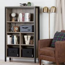 6 to 30 characters long; South Shore Munich 6 Shelf 58 1 2 Bookcase With Cubes Weathered Oak And Matte Black Walmart Com Weathered Oak Bookcase Home Office Furniture