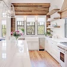 Pretty Cuisine Rustique Cuisine Blanche Et Bois Cuisines Design