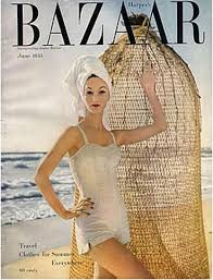 June 1955 Fashion Magazine Cover Harpers Bazaar Covers Harpers Bazaar