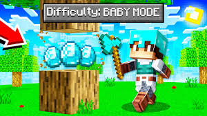 I made a new difficulty in minecraft, called baby mode. Minecraft But Its Baby Mode Difficulty Youtube