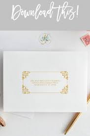 Address Label Template Nadine Gold 4x2 Editable Pdf Addressing Wedding Invitations Address Label Template Wedding Invitations Labels