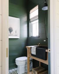 12 Ideas For Gorgeous Green Bathrooms Green Bathroom Green Bathroom Paint Guest Bathroom Decor