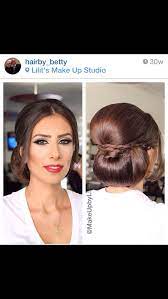 Low Bun Middle Part Bridal