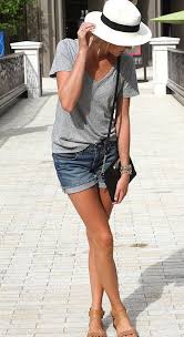 The Grown Up Way To Wear Jean Shorts Summer Shorts Outfits Jean Short Outfits Summer Outfits