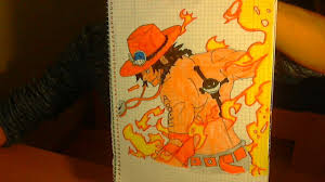 I dont own any of the art. Selber Zeichnen 014 One Piece Portgas D Ace Feuerfaust Ace Youtube