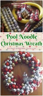 Download Pool Noodle Christmas Wreath Kitchen Fun With My 3 Sons Yellowimages Mockups