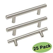 Cabinet center to center or drawer 3 1/4 center to center bin pull (set of 4) by the renovators supply inc. Homdiy Kitchen Cabinet Handles Brushed Nickel 4 Inch Cabinet Pulls 25 Pack Hd201sn Modern Drawer Pulls Brushed Nickel Cabine Walmart Canada