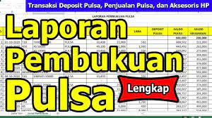 Maybe you would like to learn more about one of these? Mudah Membuat Laporan Pembukuan Pulsa Youtube