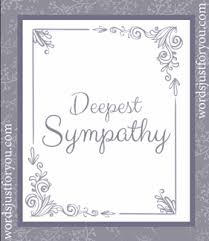 Sample sympathy letters on the loss of a mother or father. Deepest Sympathy Gif