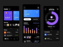 Online Banking App Dark Mode App Screen Design Design Suites