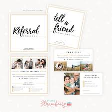 In this manner, when an employee gets dismissed or willingly leaves, they can easily get another job in the referred company. Referral Cards Referral Card Template Referral Program Tell Etsy