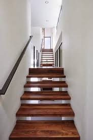 Picket staircase for a contemporary inside and nature. Wooden Stairs Stairs Design Staircase Design Types Of Stairs