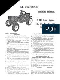 Currently i can only accept payment with paypal. Wheelhorse 1973 8 10 12 14 8 Speed Owners Manual Vehicle Technology Vehicles