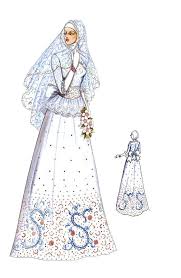 Baju gamis nikah harga baju. Sketsa Desain Baju Pengantin Muslimah