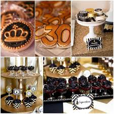 Birthday Decoration Black And Gold Theme Birthday Party Black And Gold Party Food Ideas Gold Party Food Engagement Party Decorations Gold Black Gold Party